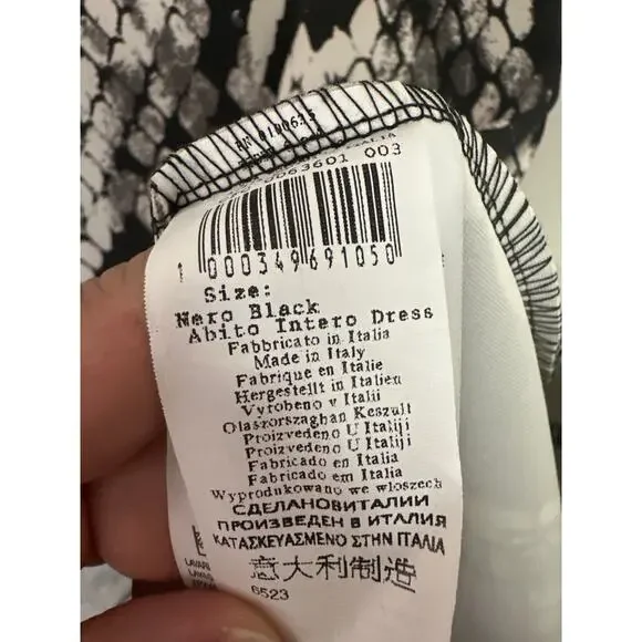 Rinascimento Made In Italy Womens Size S Dress Sleeveless Bodycon Print - Picture 9 of 10